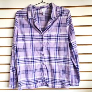 Adonna Sleepwear Plaid Top XL